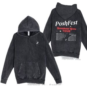 PoshFest 2024 Exclusive Secondhand Lovers Tour Hoodie black/grey size XL